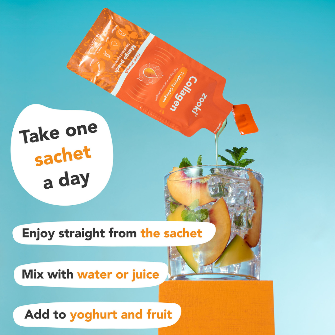 Marine Collagen 5,000mg, Mango Peach Flavour