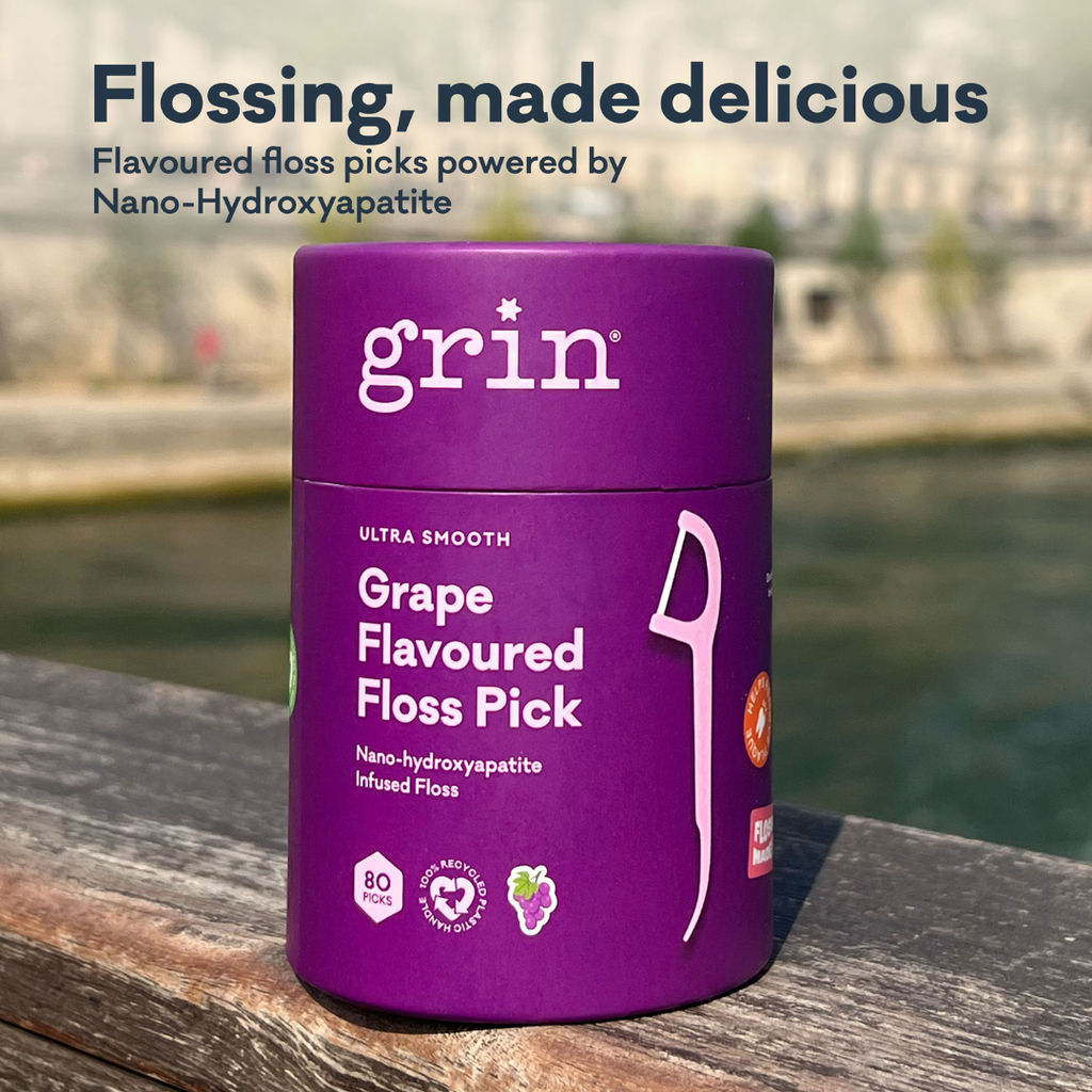 Ultra Smooth N-HA Infused Floss Picks Canister - Grape