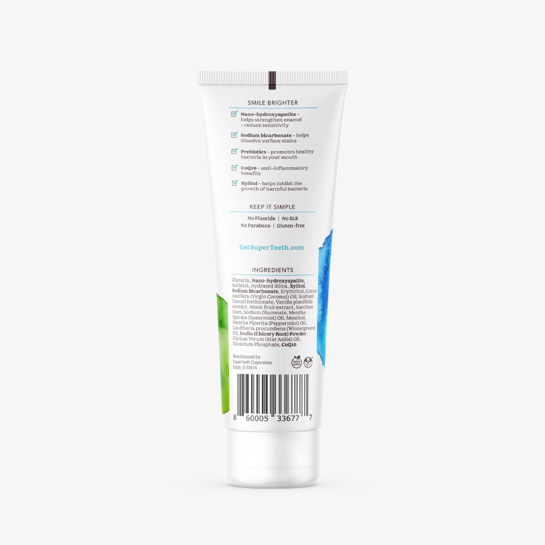 Whitening Nano-Hydroxyapatite Prebiotic Toothpaste