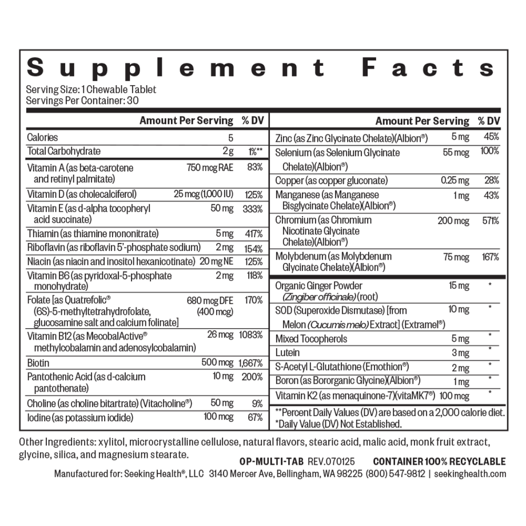 Multivitamin One Chewable