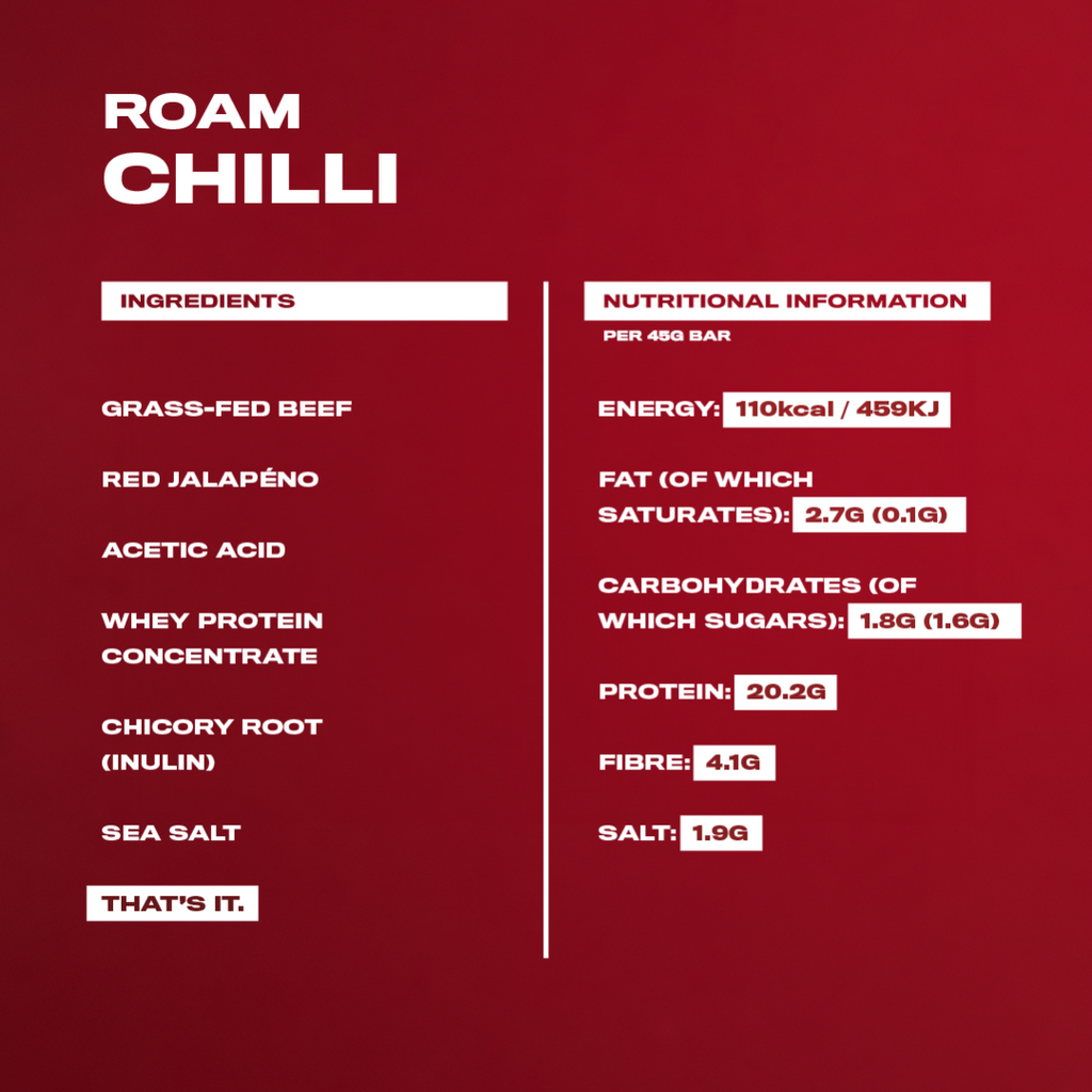 Grass-Fed Beef Bar - Chilli