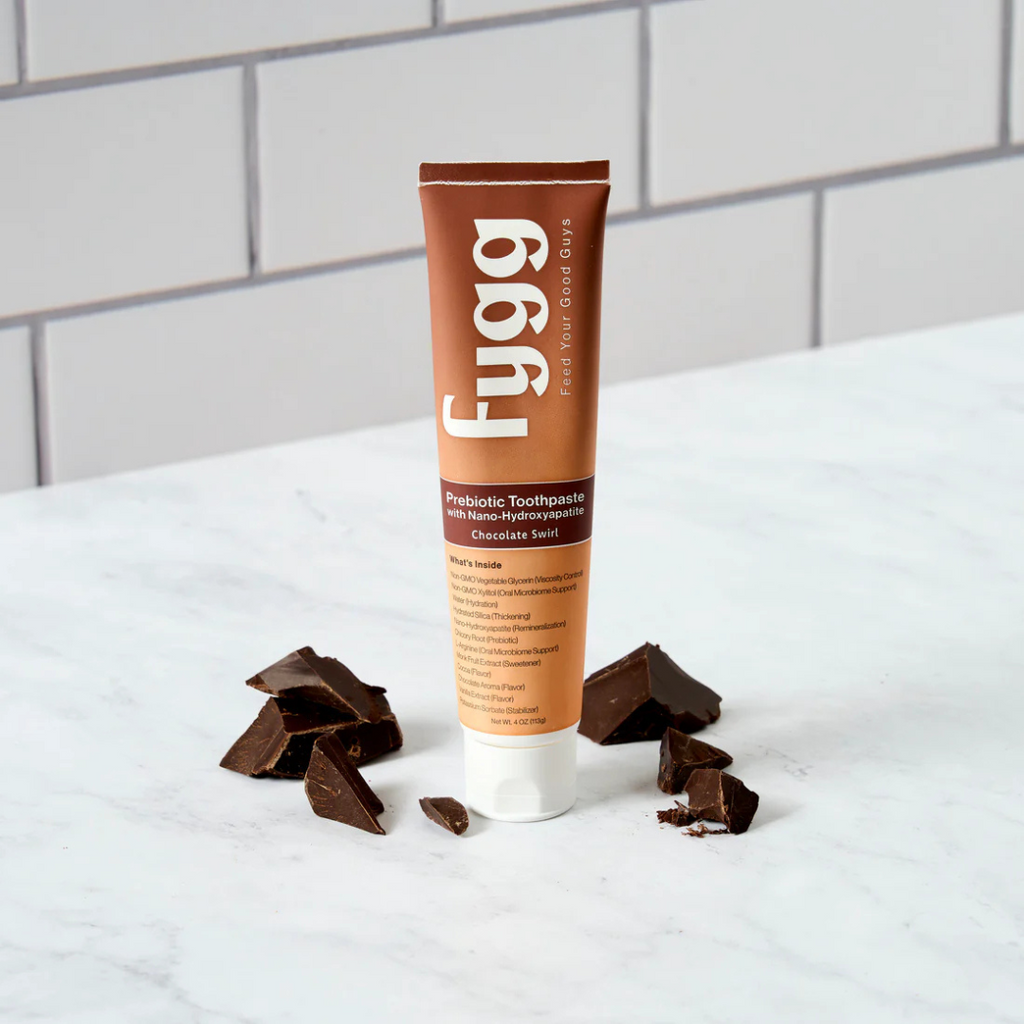 Nano-Hydroxyapatite Toothpaste with Prebiotics - Chocolate Swirl 4oz