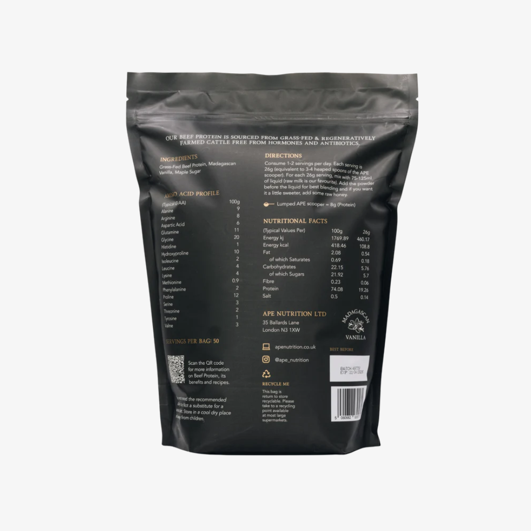 Grass-Fed Beef Protein Madagascan Vanilla