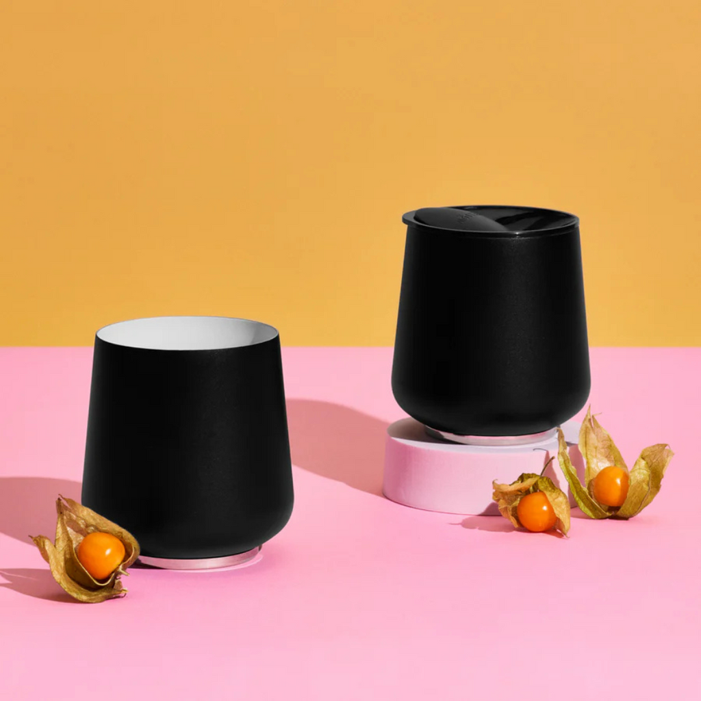 Ruby Wine Tumbler - Matte Black