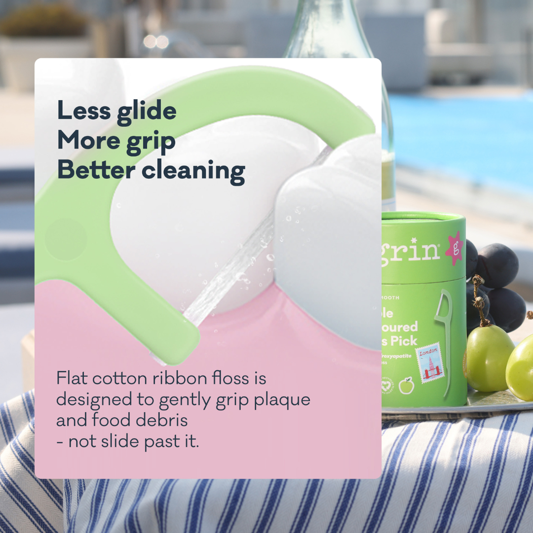 Ultra Smooth N-HA Infused Floss Picks Canister - Apple