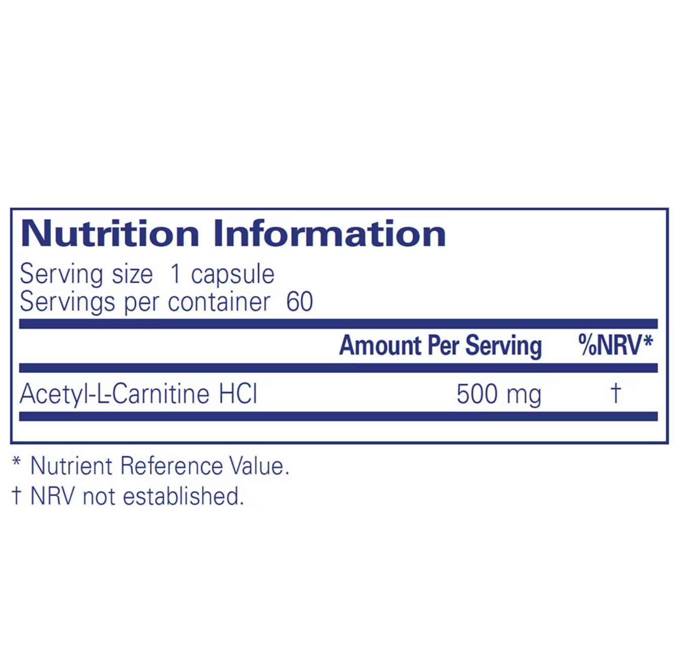 Acetyl-L-Carnitine 500 mg