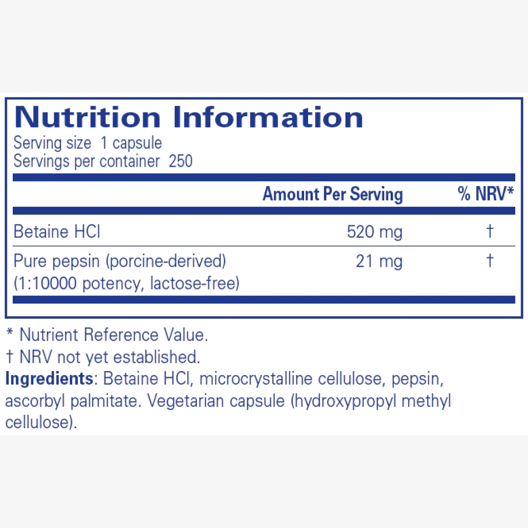 Betaine HCl Pepsin