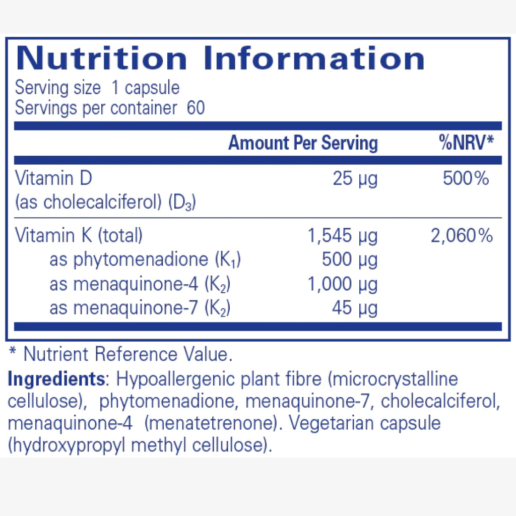 Vitamin K with D3