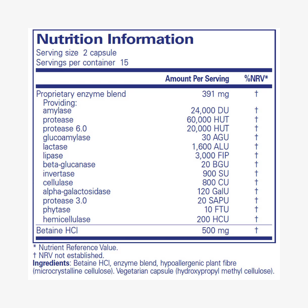 Digestive Enzyme w/BetaineHCl