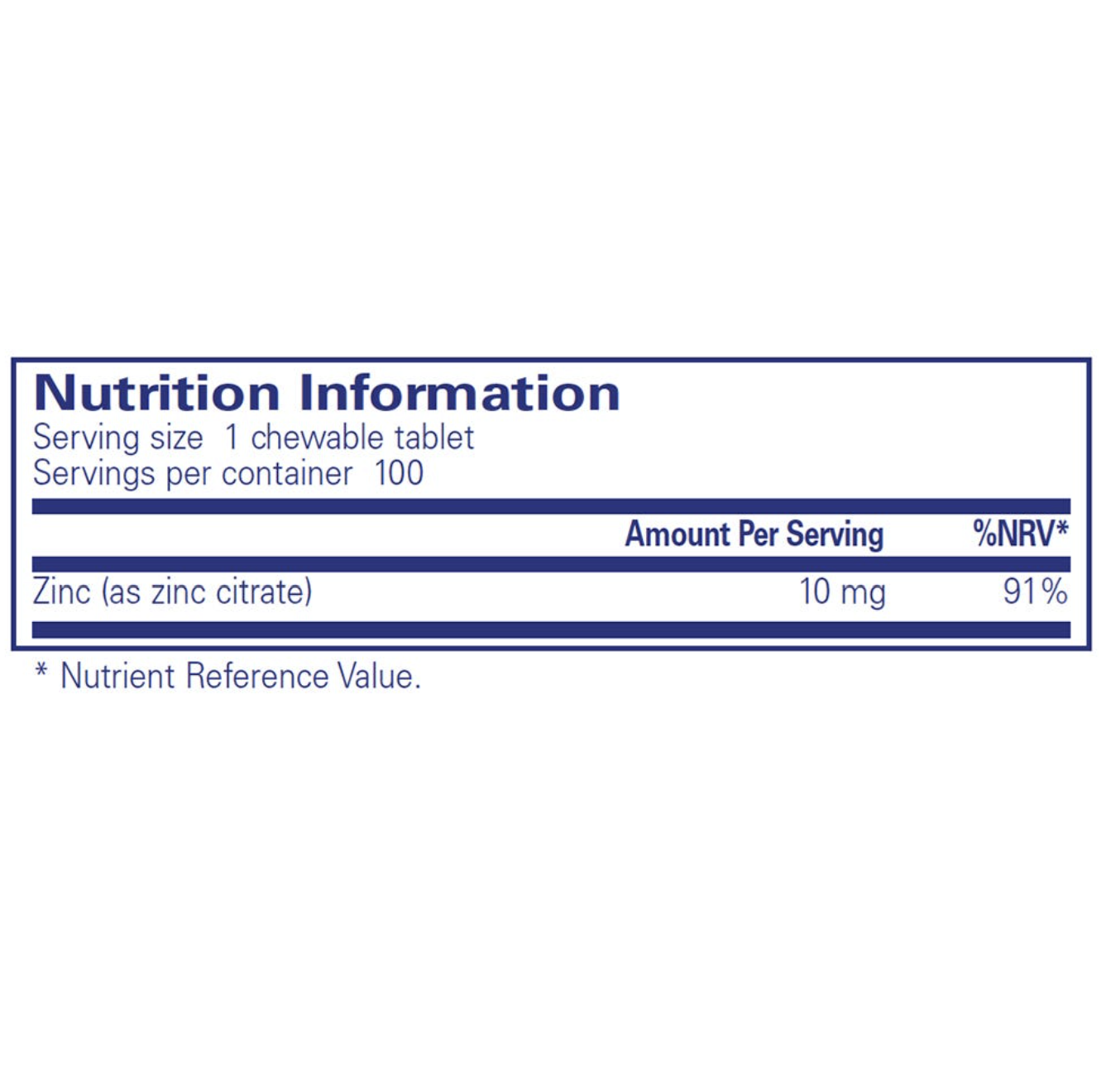 Zinc Chewables