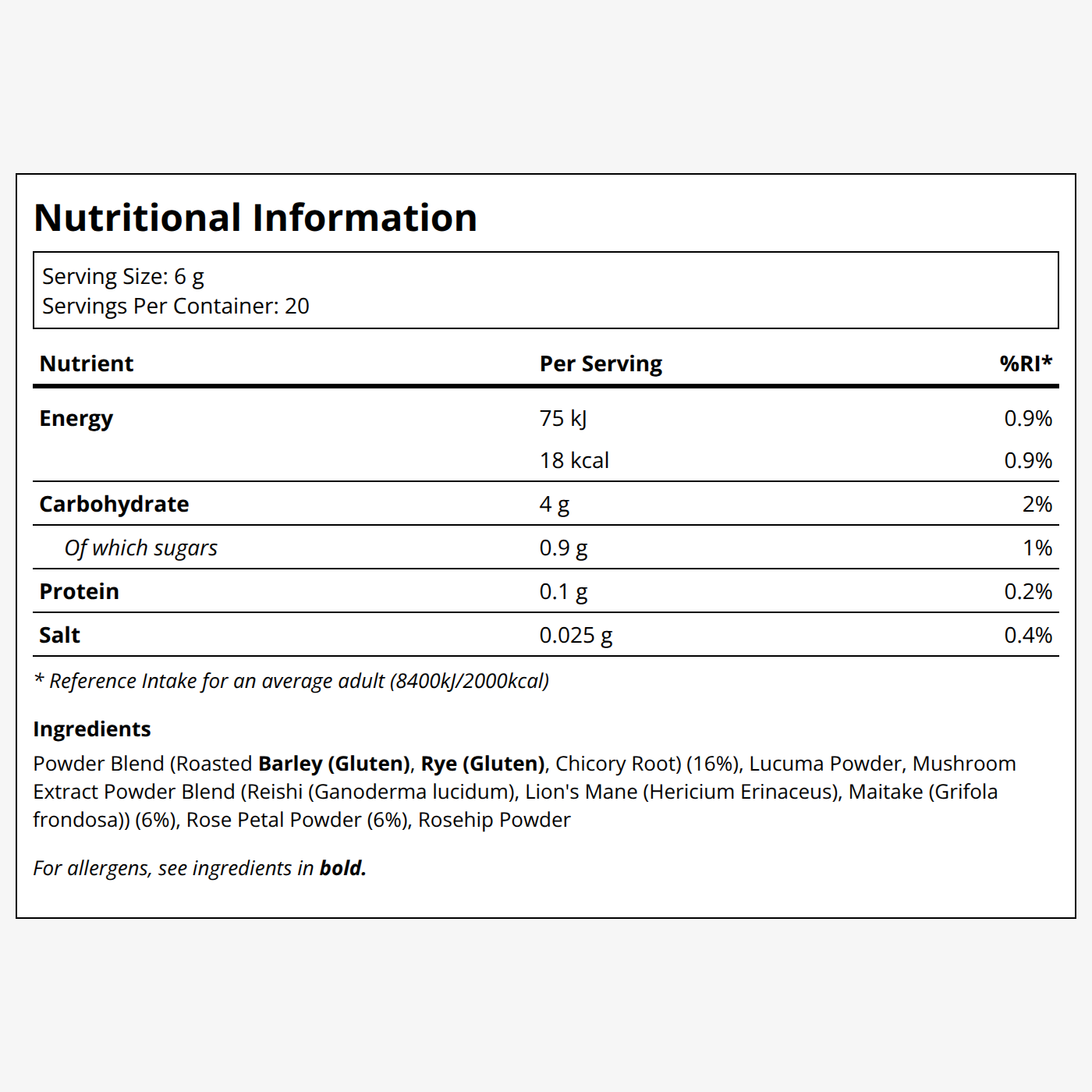 {"category":"Supplemental information Healf","compliant":"UK-Compliant","variant":"46099375849711"}