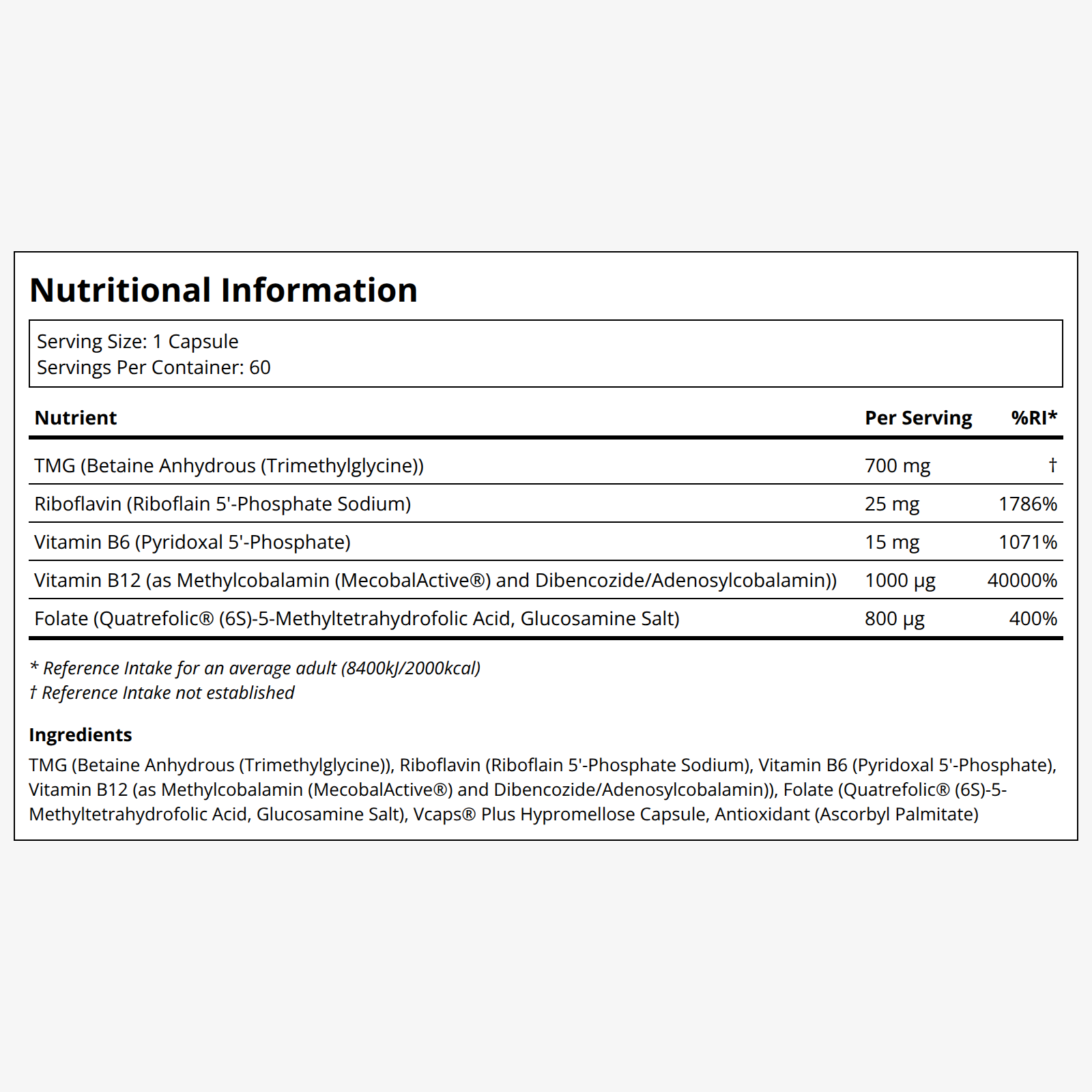 {"category":"Supplemental information Healf","compliant":"UK-Compliant","variant":"44694302949615"}