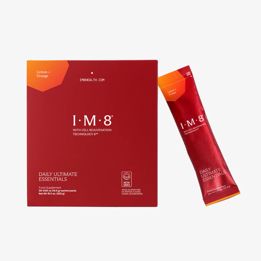 Daily Ultimate Essentials: All-in-One Supplement - 30-Day Travel Stick Pack - Lemon + Orange Flavour